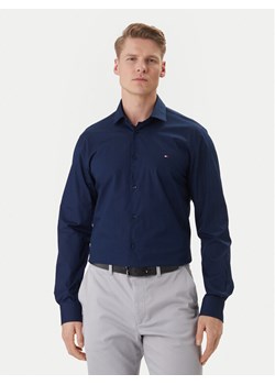 Tommy Hilfiger Koszula MW0MW38347 Granatowy Slim Fit ze sklepu MODIVO w kategorii Koszule męskie - zdjęcie 188850315