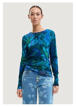 Desigual Sweter Suecia 26SWJF36 Niebieski Regular Fit ze sklepu MODIVO w kategorii Swetry damskie - zdjęcie 188850327
