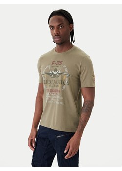 Aeronautica Militare T-Shirt 261TS2536UJ00641 Zielony Regular Fit ze sklepu MODIVO w kategorii T-shirty męskie - zdjęcie 188850348
