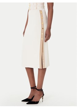 Elisabetta Franchi Spódnica midi GK-27S-61E2-V340 Beżowy Regular Fit ze sklepu MODIVO w kategorii Spódnice - zdjęcie 188850488