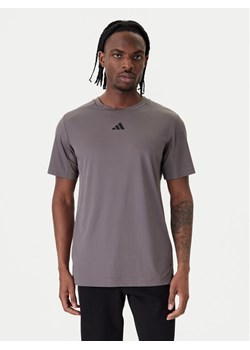 adidas Koszulka techniczna D4T PrimeLift 3 Stripes KE9936 Szary Regular Fit ze sklepu MODIVO w kategorii T-shirty męskie - zdjęcie 188850526
