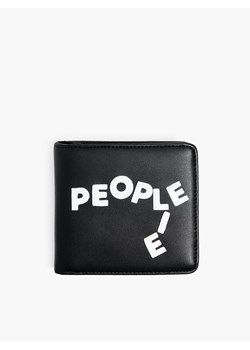Cropp - Czarny portfel z haftem - czarny ze sklepu Cropp w kategorii Portfele męskie - zdjęcie 188851567