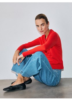 Reserved - Sweter z wełną - czerwony ze sklepu Reserved w kategorii Swetry damskie - zdjęcie 188852047