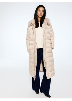 Mohito - Zimowy beżowy płaszcz - beżowy ze sklepu Mohito w kategorii Płaszcze damskie - zdjęcie 188852546