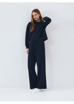 Reserved - Spodnie z modalem - granatowy ze sklepu Reserved w kategorii Spodnie damskie - zdjęcie 188853027