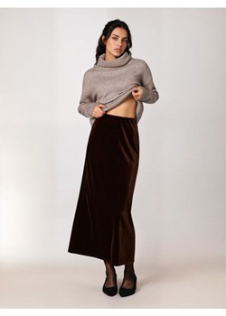 Sinsay - Spódnica maxi z gumką w pasie - brązowy ze sklepu Sinsay w kategorii Spódnice - zdjęcie 188854897