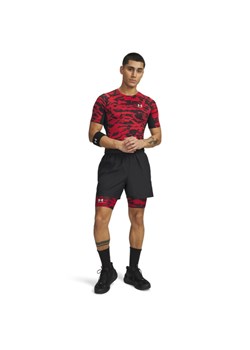 Męskie spodenki treningowe Under Armour UA HG Printed Lng Short - czerwone ze sklepu Sportstylestory.com w kategorii Spodenki męskie - zdjęcie 188855006