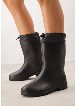 Czarne Kalosze ze Ściągaczami przy Cholewce Bastotus ze sklepu renee.pl w kategorii Kalosze damskie - zdjęcie 188856678