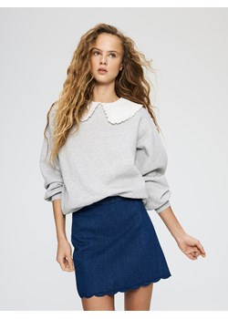 Reserved - Bluza z kołnierzykiem - jasnoszary ze sklepu Reserved w kategorii Bluzy damskie - zdjęcie 188856835