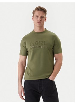 KARL LAGERFELD T-Shirt 755035 562221 Zielony Regular Fit ze sklepu MODIVO w kategorii T-shirty męskie - zdjęcie 188857688
