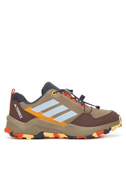Trekkingi adidas Terrex Ax4S Speed Lacing JR9060 Khaki ze sklepu eobuwie.pl w kategorii Buty sportowe dziecięce - zdjęcie 188860438