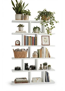 Biały skandynawski regał wiszący lub stojący Z6-T09 ze sklepu Edinos.pl w kategorii Półki - zdjęcie 188862156