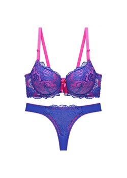 Kolorowy komplet bielizny - Niebieski 75BC ze sklepu Intimica.pl w kategorii Komplety bielizny damskiej - zdjęcie 188862225