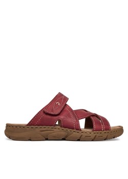Klapki Josef Seibel Brenda 10 76810 Bordowy ze sklepu eobuwie.pl w kategorii Klapki damskie - zdjęcie 188862355