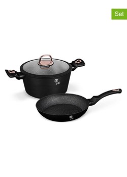 Berlinger Haus 3-częściowy zestaw "Black Rose Collection" w kolorze czarnym ze sklepu Limango Polska w kategorii Garnki - zdjęcie 188863625