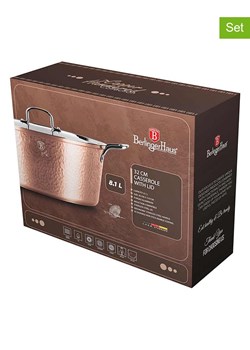 Berlinger Haus 2-częściowy zestaw "Hammered Copper" w kolorze miedzianym - Ø 32 cm ze sklepu Limango Polska w kategorii Garnki - zdjęcie 188863846