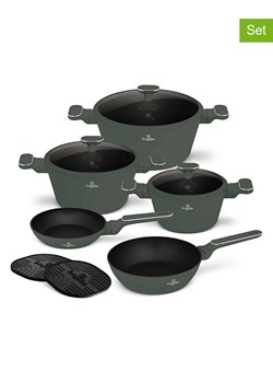 Berlinger Haus 10-częściowy zestaw "Matte Green Collection" w kolorze zielonym ze sklepu Limango Polska w kategorii Garnki - zdjęcie 188864276