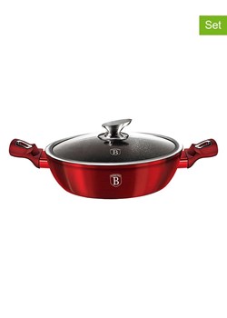 Berlinger Haus 2-częściowy zestaw "Metallic Line" w kolorze bordowym - Ø 32 cm ze sklepu Limango Polska w kategorii Garnki - zdjęcie 188864426