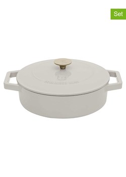 Berlinger Haus 2-częściowy zestaw "Cast Iron -Cream Collection" w kolorze kremowym - Ø 26 cm ze sklepu Limango Polska w kategorii Garnki - zdjęcie 188864597