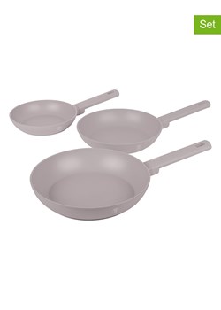 Berlinger Haus Patelnie (3 szt.) "Taupe Collection" w kolorze szarobrązowym ze sklepu Limango Polska w kategorii Garnki - zdjęcie 188864798