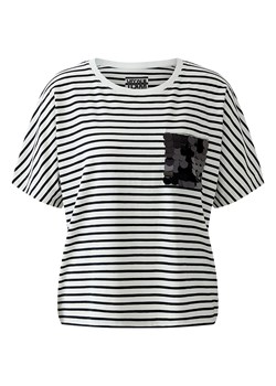 Oui Koszulka w kolorze biało-czarnym ze sklepu Limango Polska w kategorii Bluzki damskie - zdjęcie 188864936