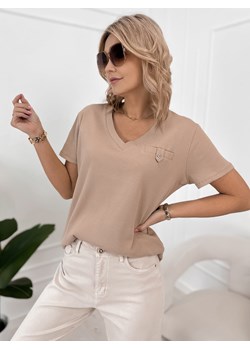 bluzka imani beżowa one size ze sklepu UBRA w kategorii Bluzki damskie - zdjęcie 188866005