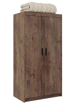 Szafa na ubrania z drążkiem i półkami dąb lefkas - Parioni 4X ze sklepu Edinos.pl w kategorii Szafy - zdjęcie 188866279