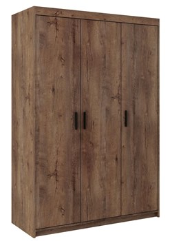 Trzydrzwiowa szafa na ubrania dąb lefkas - Parioni 8X ze sklepu Edinos.pl w kategorii Szafy - zdjęcie 188866298