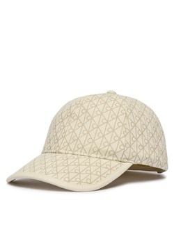 Czapka z daszkiem Calvin Klein LV04F5036G Écru ze sklepu eobuwie.pl w kategorii Czapki z daszkiem damskie - zdjęcie 188867685