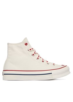 Trampki Converse Chuck Taylor All Star Lift Platform Hearts A19062C Écru ze sklepu eobuwie.pl w kategorii Trampki dziecięce - zdjęcie 188867766