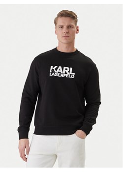 KARL LAGERFELD Bluza 705780 500917 Czarny Regular Fit ze sklepu MODIVO w kategorii Bluzy męskie - zdjęcie 188868968