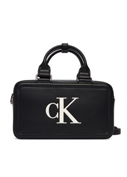 Calvin Klein Torebka Bold Ck Bauletto Crossbody LV04F3411G Czarny ze sklepu MODIVO w kategorii Listonoszki - zdjęcie 188868989