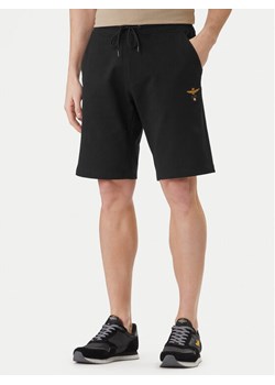 Aeronautica Militare Szorty sportowe 261BF0032UF00674 Czarny Regular Fit ze sklepu MODIVO w kategorii Spodenki męskie - zdjęcie 188869056