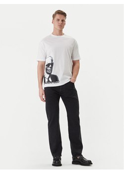 KARL LAGERFELD T-Shirt 755170 562251 Biały Loose Fit ze sklepu MODIVO w kategorii T-shirty męskie - zdjęcie 188869087