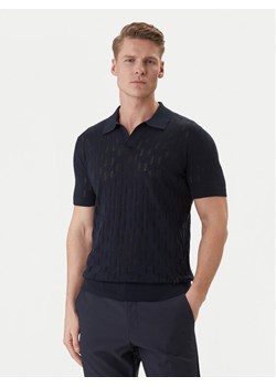 KARL LAGERFELD Polo 655005 562301 Granatowy Slim Fit ze sklepu MODIVO w kategorii T-shirty męskie - zdjęcie 188869158