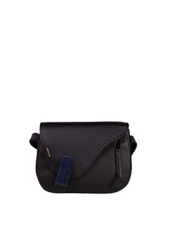 czarna torebka damska skórzana Mouse na ramię ze sklepu Słoń Torbalski w kategorii Listonoszki - zdjęcie 188870588