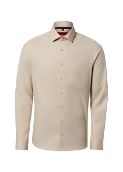 Finshley & Harding Męska koszula biznesowa Mężczyźni Slim Fit Bawełna (100%) beżowy w paski ze sklepu vangraaf w kategorii Koszule męskie - zdjęcie 188870926