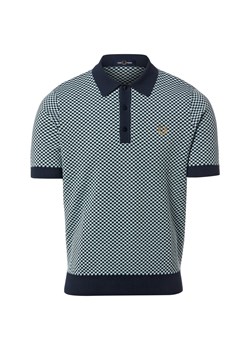 Fred Perry Dzianinowa koszulka polo Mężczyźni granatowy w kratkę ze sklepu vangraaf w kategorii Swetry męskie - zdjęcie 188870939