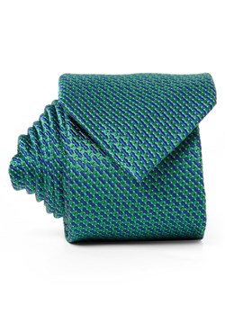 Andrew James Krawat wykonany z jedwabiu Mężczyźni Jedwab granatowy wzorzysty ze sklepu vangraaf w kategorii Krawaty - zdjęcie 188870958