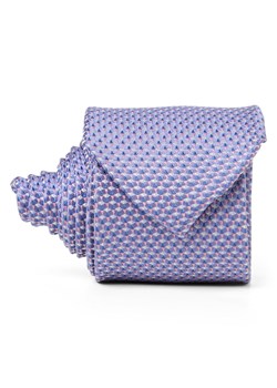 Andrew James Krawat wykonany z jedwabiu Mężczyźni Jedwab indygo wzorzysty ze sklepu vangraaf w kategorii Krawaty - zdjęcie 188870969