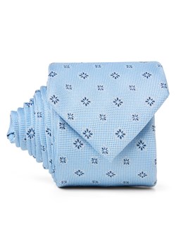 Andrew James Jedwabny krawat męski Mężczyźni jasnoniebieski wzorzysty ze sklepu vangraaf w kategorii Krawaty - zdjęcie 188870975