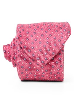 Andrew James Krawat męski Mężczyźni Bawełna malinowy wzorzysty ze sklepu vangraaf w kategorii Krawaty - zdjęcie 188870978