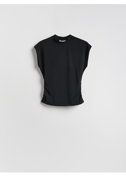 Reserved - Bluzka z marszczeniem - czarny ze sklepu Reserved w kategorii Bluzki damskie - zdjęcie 188871997