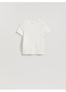 Reserved - T-shirt z aplikacjami - biały ze sklepu Reserved w kategorii Bluzki damskie - zdjęcie 188872126