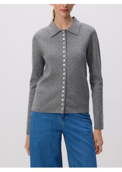 Reserved - Kardigan z ozdobnymi guzikami - szary ze sklepu Reserved w kategorii Swetry damskie - zdjęcie 188872349
