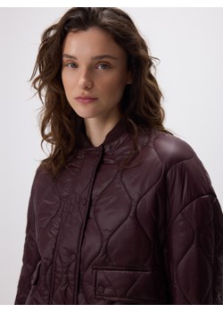 Reserved - Pikowana kurtka - mahoniowy ze sklepu Reserved w kategorii Kurtki damskie - zdjęcie 188872389