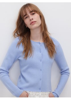 Reserved - Kardigan z koronką - jasnoniebieski ze sklepu Reserved w kategorii Swetry damskie - zdjęcie 188872767