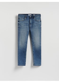 Reserved - Jeansy slim z efektem sprania - niebieski ze sklepu Reserved w kategorii Jeansy męskie - zdjęcie 188872848