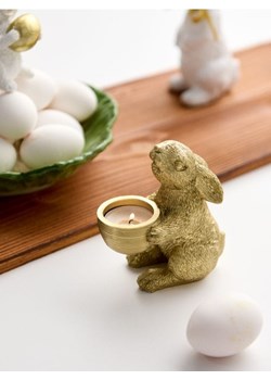 Sinsay - Świecznik w kształcie zajączka - złoty ze sklepu Sinsay w kategorii Świeczniki - zdjęcie 188874729