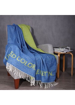 Benetton Pled w kolorze niebiesko-żółtym ze sklepu Limango Polska w kategorii Tekstylia - zdjęcie 188875046